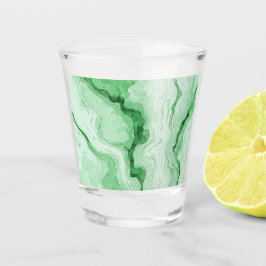 Vaso De Chupito Bosque Druzy Verde Agata Look 
