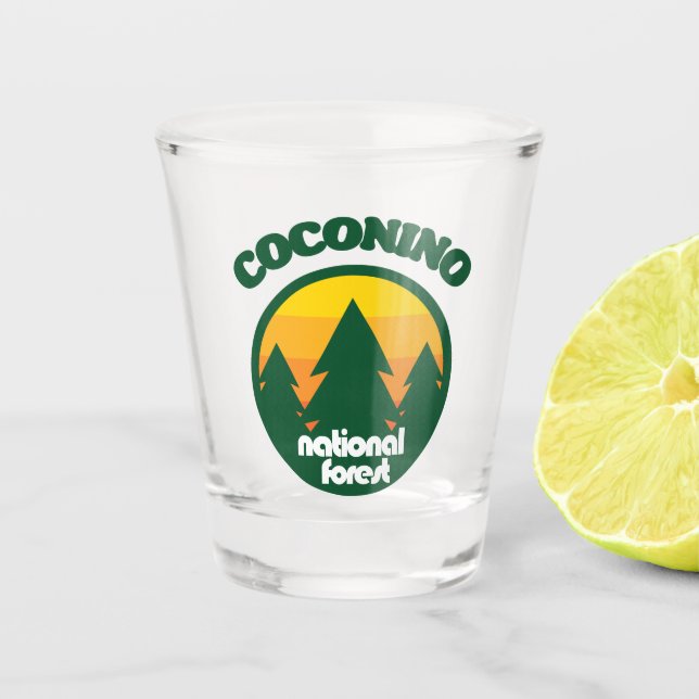 Vaso De Chupito Bosque nacional de Coconino (Anverso)