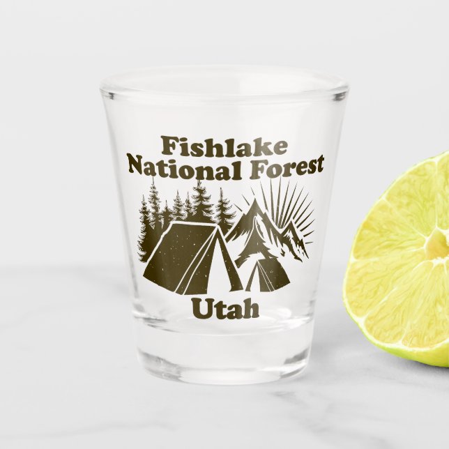 Vaso De Chupito Bosque nacional de Fishlake Utah (Anverso)