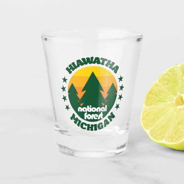 Vaso De Chupito Bosque nacional de Hiawatha (Anverso)