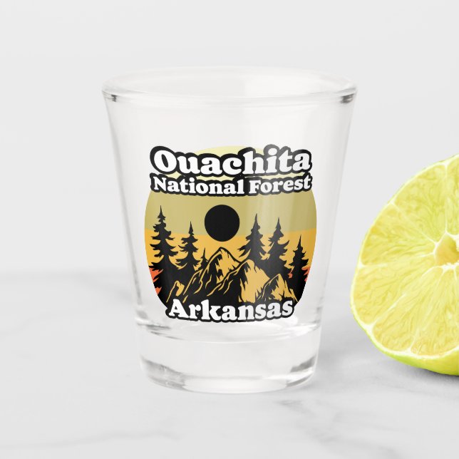 Vaso De Chupito Bosque nacional de Ouachita Arkansas (Anverso)
