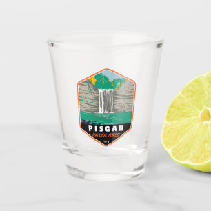 Vaso De Chupito Bosque nacional de Pisgah Emblem de Carolina del N