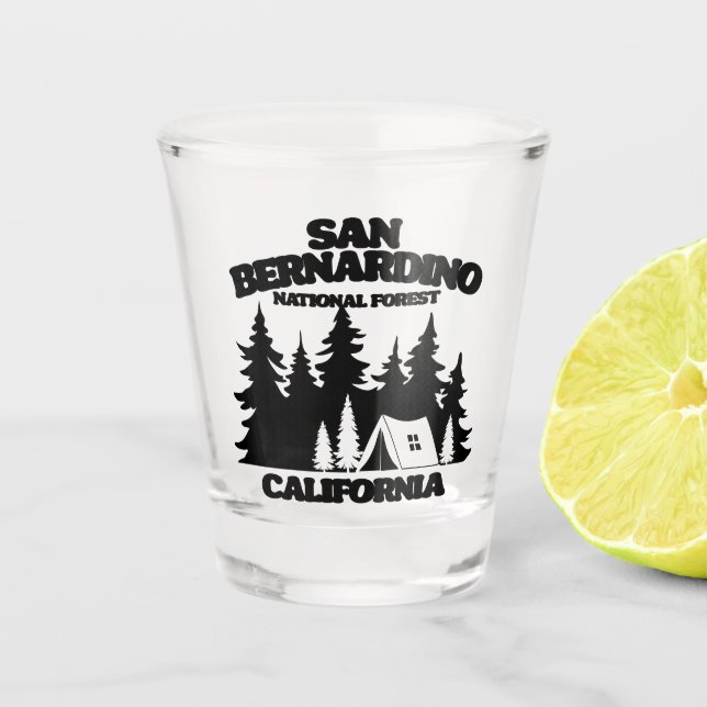 Vaso De Chupito Bosque nacional de San Bernardino (Anverso)