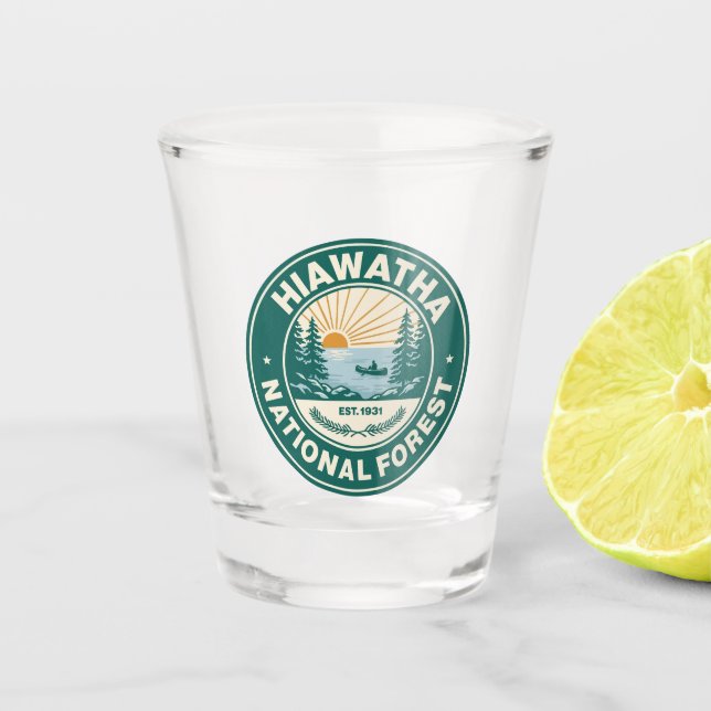 Vaso De Chupito Bosque Nacional Hiawatha (Anverso)