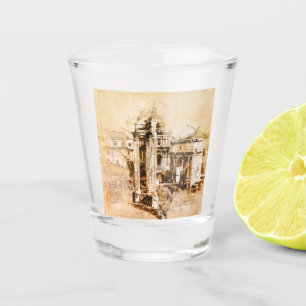 Vaso De Chupito Bosquejo romano del foro