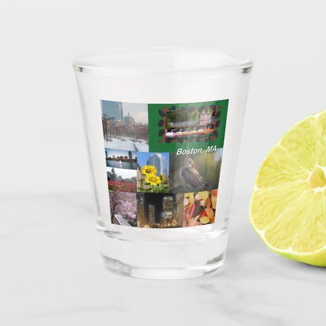 Vaso De Chupito Boston, Massachusetts (Anverso)