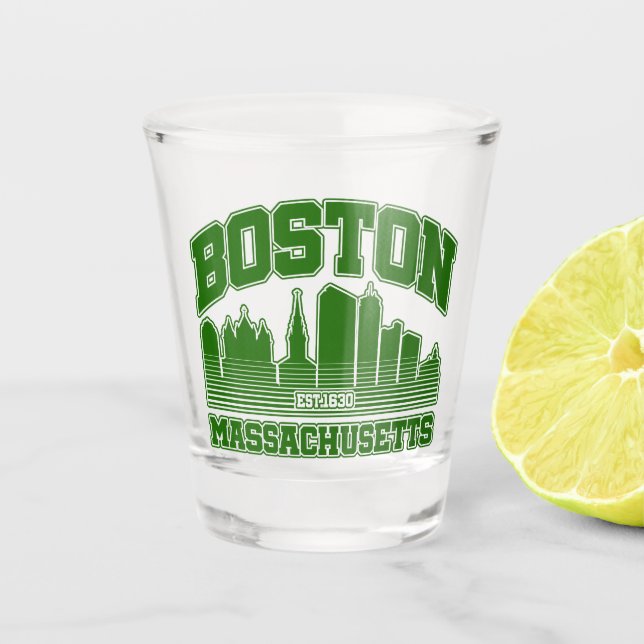 Vaso De Chupito Boston, Massachusetts (Anverso)