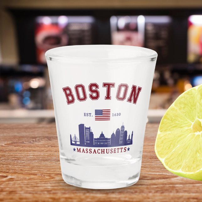 Vaso De Chupito Boston Massachusetts Est. 1630 Travel (Subido por el creador)