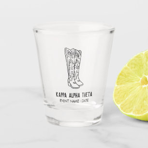 Vaso De Chupito Bota vaquera occidental personalizada para evento 