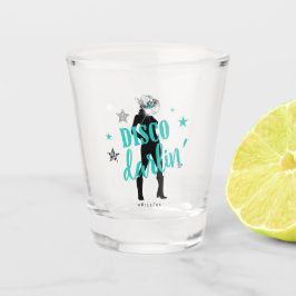 Vaso De Chupito Botas 'n Bling Disco Querida Verde Teal ID925 