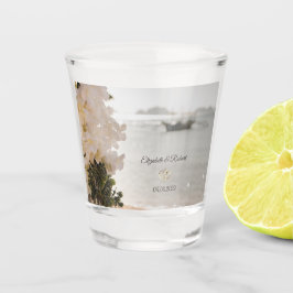 Vaso De Chupito Bote de vela Flores Boda en la playa