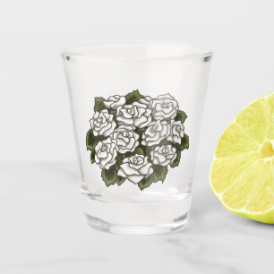 Vaso De Chupito Bouquet Rosa blanco
