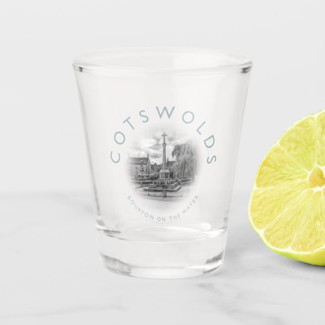 Vaso De Chupito Bourton en el agua (Anverso)