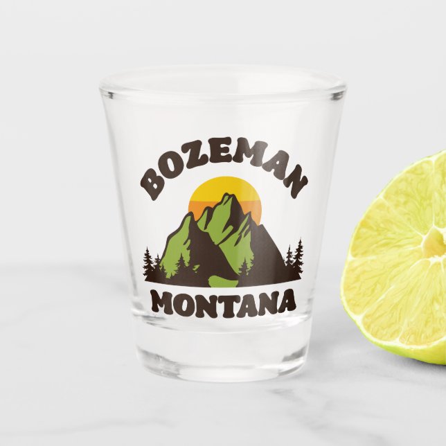 Vaso De Chupito Bozeman, Montana (Anverso)