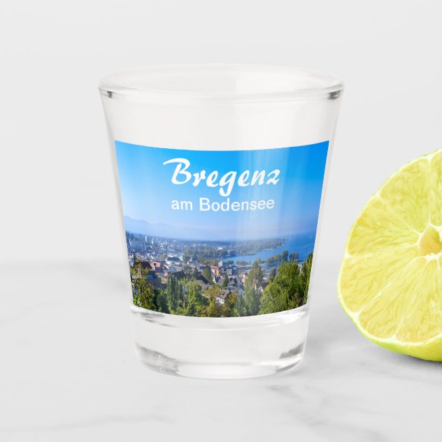 Vaso De Chupito Bregenz am Bodensee en Austria (Anverso)