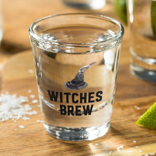 Vaso De Chupito Breve de brujas Feliz Halloween Gorra de bruja