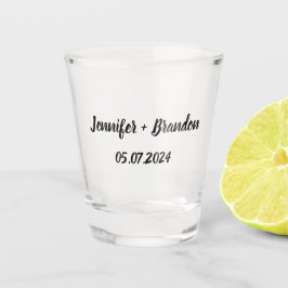 Vaso De Chupito Bride Groom Boda de nombres personalizados elegant