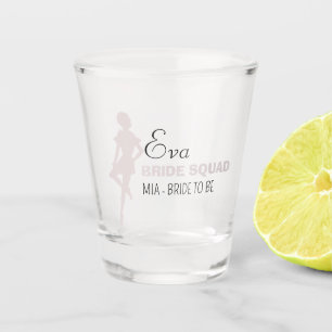 Vaso De Chupito Bride Squad Bachelorette Pink Bridesmaid Sh