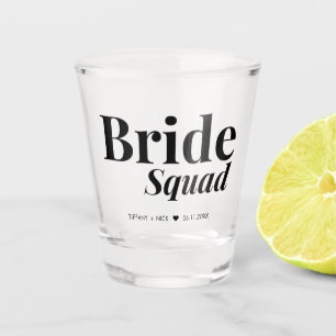 Vaso De Chupito Bride Squad Bridesmaid Wedding Favor