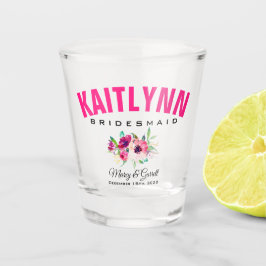 VASO DE CHUPITO BRIDESMAID PERSONALIZADO FIESTA DE BODA DE VIDRIO