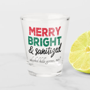 Vaso De Chupito Brillante de cerezo y anitizado   Gérmenes que mat