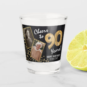 Vaso De Chupito Brindis por los Años Cumpleaños 90 2 Foto