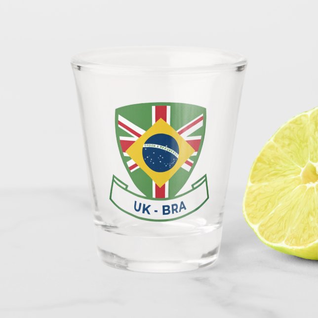 Vaso De Chupito británico-brasileño (Anverso)