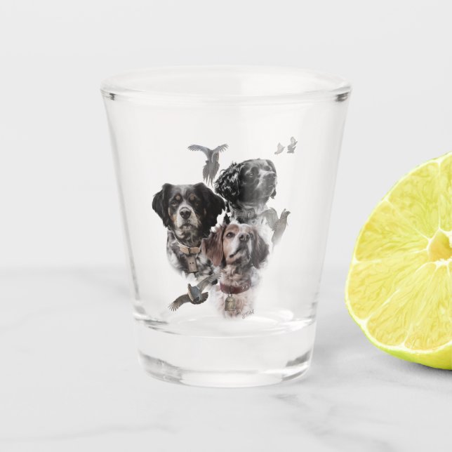 Vaso De Chupito Brittany Spaniel (Anverso)