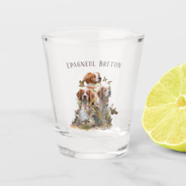 Vaso De Chupito Brittany Spaniel, pasión por las aves