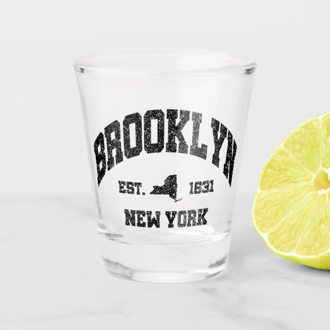 Vaso De Chupito Brooklyn, Nueva York (Anverso)