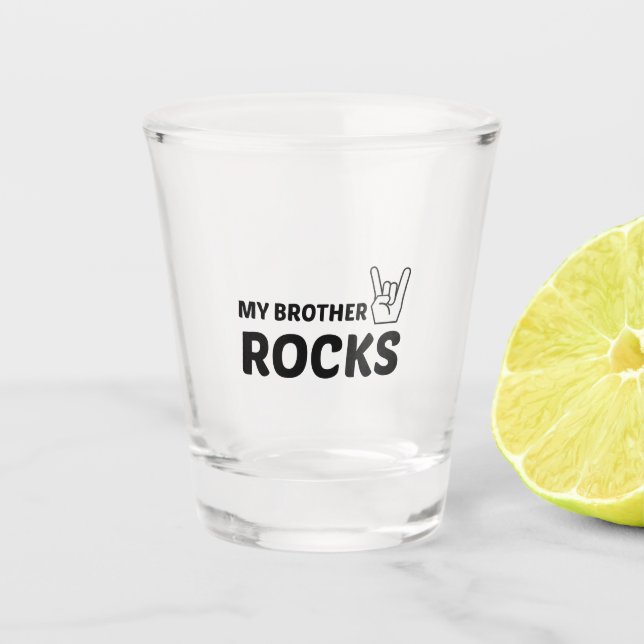 VASO DE CHUPITO BROTHER ROCKS (Anverso)