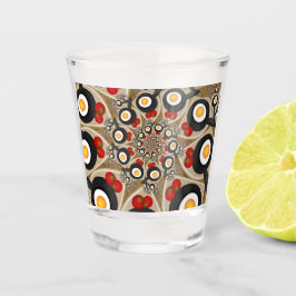 Vaso De Chupito Brunch Fractal Art Comida divertida, Tomates, Huev