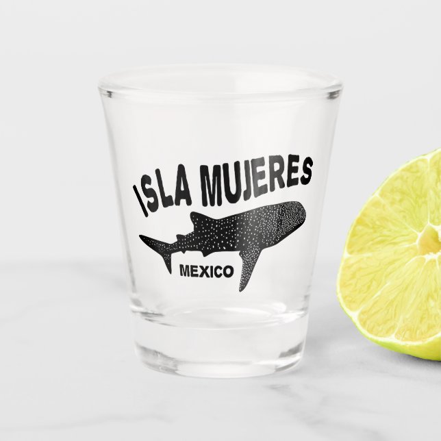 Vaso De Chupito Buceo de Whale Shark Scuba | Isla Mujeres (Anverso)