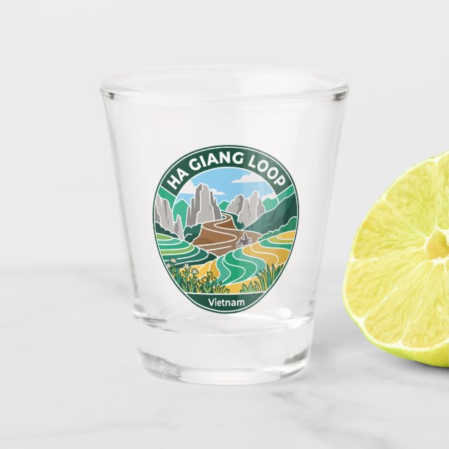 Vaso De Chupito Bucle Ha Giang Vietnam (Anverso)