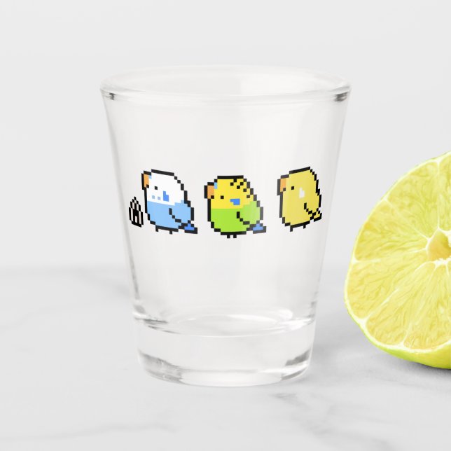 Vaso De Chupito Budgies de píxeles