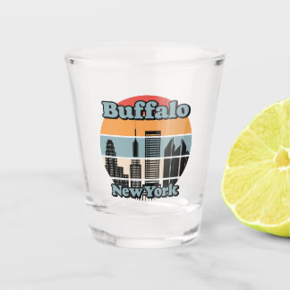 Vaso De Chupito Búfalo de época Nueva York