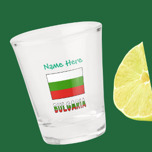 Vaso De Chupito Bulgaria Bandera de Bulgaria Personalizada