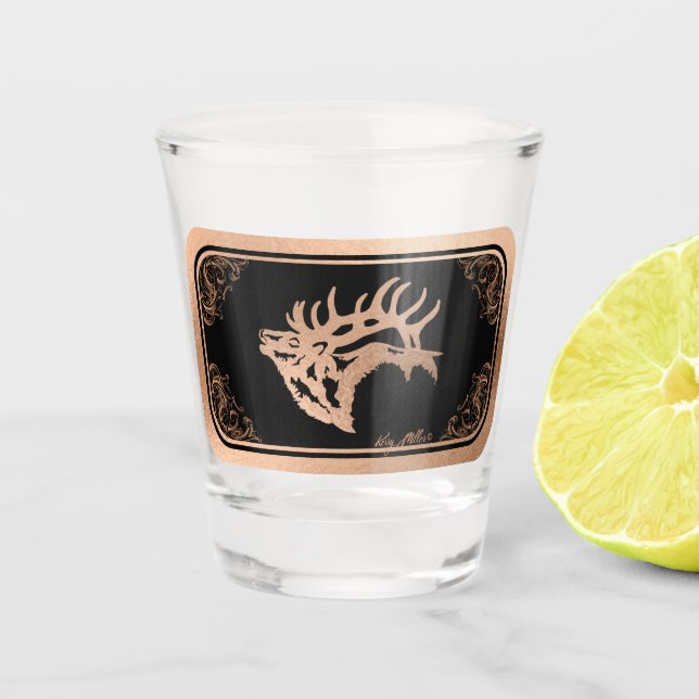 Vaso De Chupito Bull Elk (Anverso)