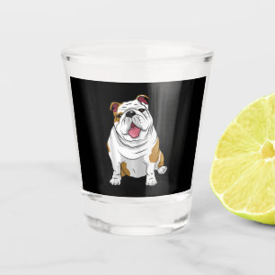 Vaso De Chupito Bulldoges ingleses sorprendentes perros de Bulldog