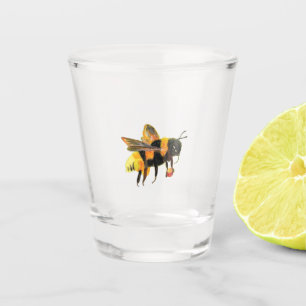 Vaso De Chupito Bumble Bee cargando polen