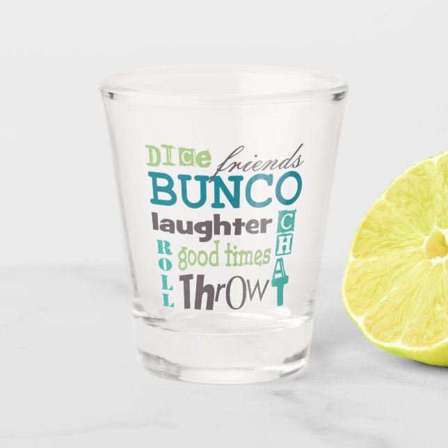 Vaso De Chupito Bunco Fiesta Dice Throw (Anverso)