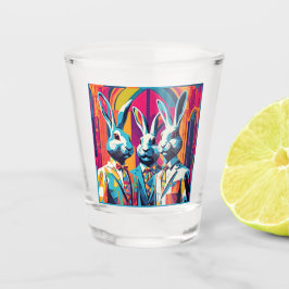 Vaso De Chupito Bunnies de Pascua de PopArt