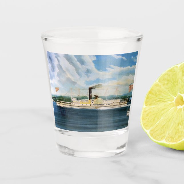 Vaso De Chupito Buques de vapor Vanderbilt 1847 (Anverso)