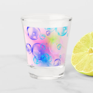Vaso De Chupito BURBUJAS - Colorida imagen abstracta de arte fract