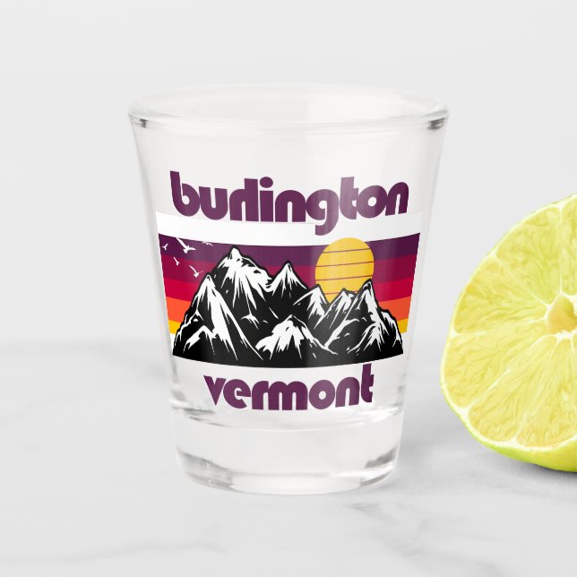 Vaso De Chupito Burlington, Vermont (Anverso)