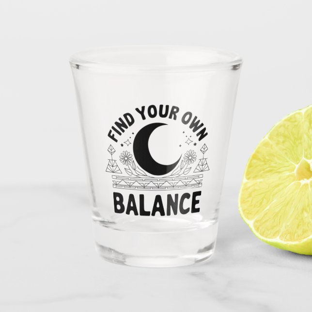 Vaso De Chupito Buscar su propio saldo (Anverso)