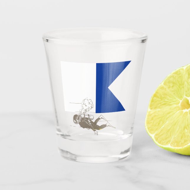 Vaso De Chupito Buzo Abajo (Anverso)