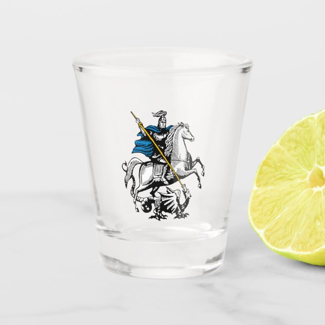 Vaso De Chupito Caballero de San Jorge del símbolo de la bandera (Anverso)