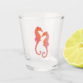 Vaso De Chupito Caballitos de mar con marca tribal 