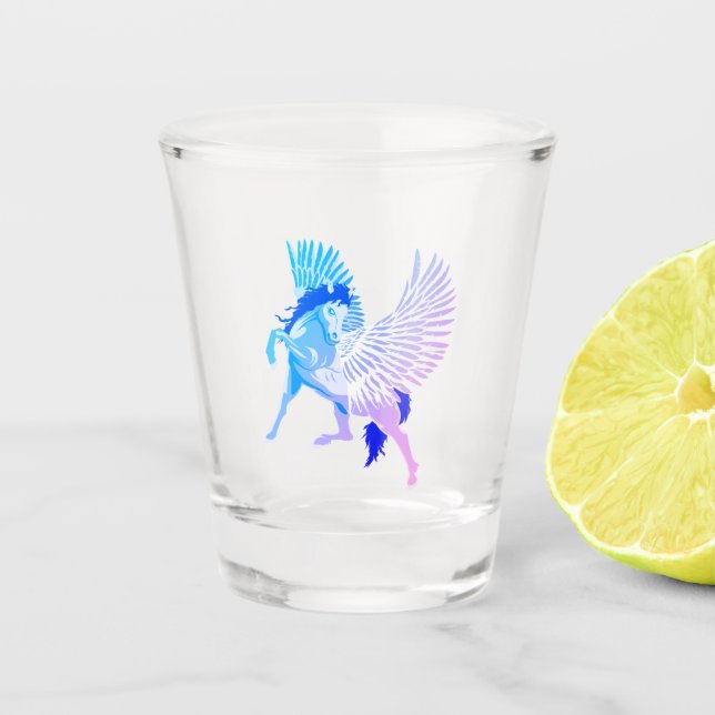 Vaso De Chupito Caballo alado de la mitología griega Pegasus (Anverso)